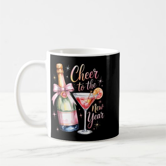 Mug Cheers To The New Year 2026 Champagne New Years Ev (Gauche)