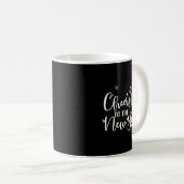Mug Cheers To The New Year 2026 Leopard Champagne Happ (Devant droit)