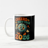 Mug Cheers To The New Year 2026 Retro Disco Gift  (Gauche)