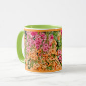 MUG CHEERY PEACH, JARDIN À FLEURS ROSE ET VERTE (Devant gauche)