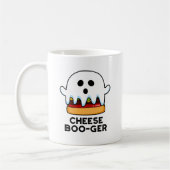 Mug Cheese Boo ger Funny Ghost Cheeseburger Pun (Gauche)