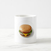 Mug Cheeseburger en cercle blanc (Centre)