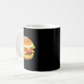 Mug Cheeseburger Hamburger Burger Drôle Nourriture Hal (Devant gauche)