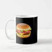 Mug Cheeseburger Hamburger Burger Drôle Nourriture Hal (Gauche)