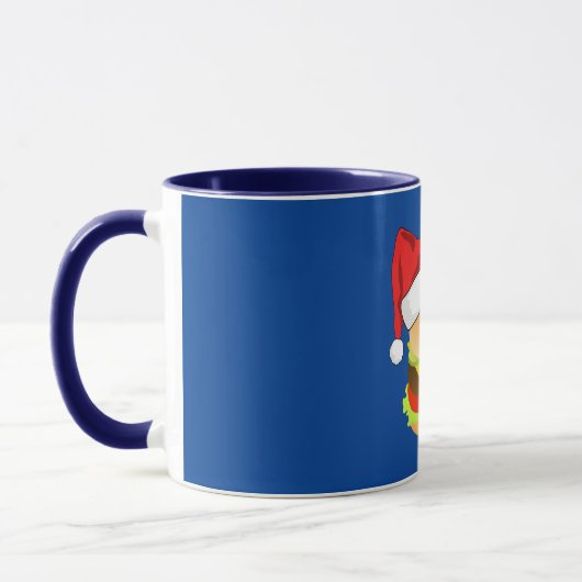 Mug Cheeseburgers Hamburger Santa Hat Correspondance d (Gauche)