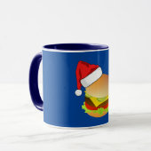Mug Cheeseburgers Hamburger Santa Hat Correspondance d (Devant gauche)