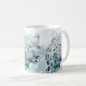 Mug Cheetah dans l'art de la neige (Devant droit)