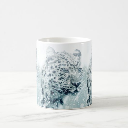 Mug Cheetah dans l'art de la neige (Centre)