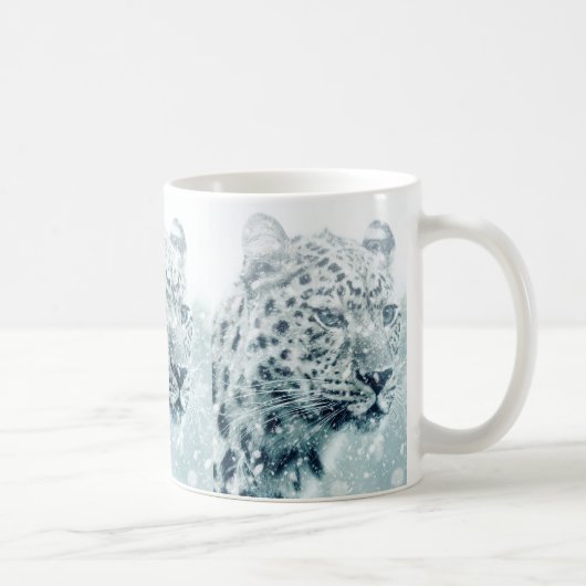Mug Cheetah dans l'art de la neige (Droite)