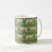 Mug Cheetah de léopard Abstrait tiré à la main avec Sk (Devant droit)