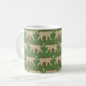 Mug Cheetah de léopard Abstrait tiré à la main avec Sk (Devant gauche)