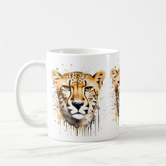 Mug Cheetah Portrait (Gauche)