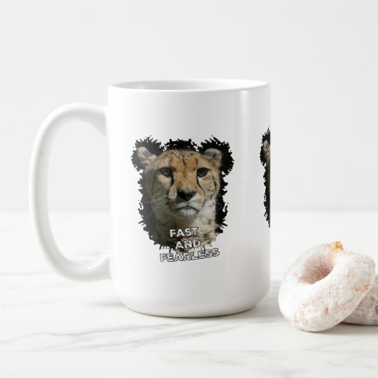 Mug Cheetah Rapide Et Sans Peur (Avec donut)