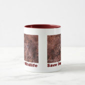 Mug Cheetah Stare Sauvez Notre Faune (Centre)