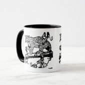 Mug Cheetah Wild Animal Design - Gros Chat étonnant (Devant gauche)
