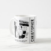 Mug Chef au restaurant Not Bein on Television Cartoon (Devant gauche)