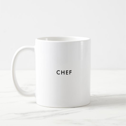 Mug Chef | Chef | Musique à café française personnalis (Gauche)