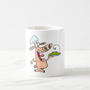 Mug Chef Cochon Avec Nourriture