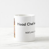 Mug Chef cuisinier ajoute le nom du texte des hommes c (Centre)