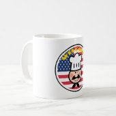 Mug Chef de bienvenue avec drapeau américain (Devant gauche)