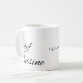 Mug Chef de Cuisine Nom personnalisable (Devant gauche)