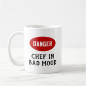 Mug Chef de danger personnalisable dans la mauvaise hu (Gauche)