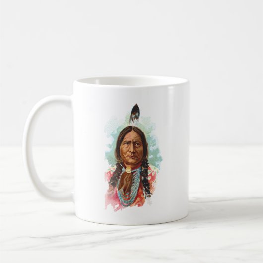 Mug Chef de Hunkpapa Sioux : Séance Taureau (Gauche)