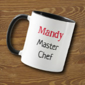 Mug chef de petite souris personnalisable