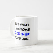 Mug chef de police, génial (Devant gauche)