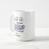 Mug Chef de police personnalisé USA Shield (Devant gauche)