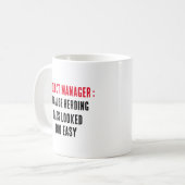 Mug Chef de projet Parce que l'élevage de chats avait (Devant gauche)