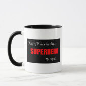 Mug Chef de super héros de police (Gauche)