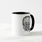 Mug Chef de tigre de Natif américain (Devant droit)