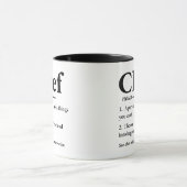 Mug Chef Définition Drôle Cuisine Chef (Centre)