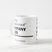 Mug Chef d'entreprise hautement respecté (Devant gauche)