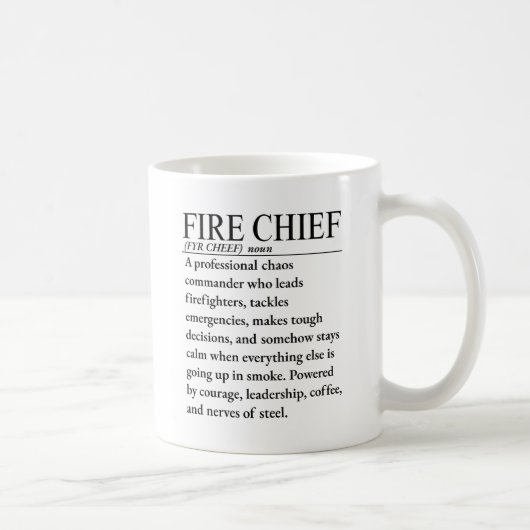 Mug Chef des pompiers (Droite)