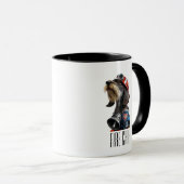 Mug Chef des pompiers Cheveux de fil Dachshund (Devant droit)