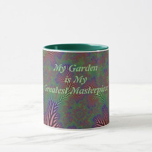 Mug Chef-d'œuvre de jardin abstrait (Centre)