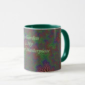 Mug Chef-d'œuvre de jardin abstrait (Devant droit)