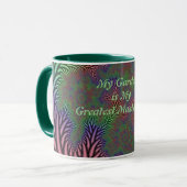 Mug Chef-d'œuvre de jardin abstrait (Devant gauche)