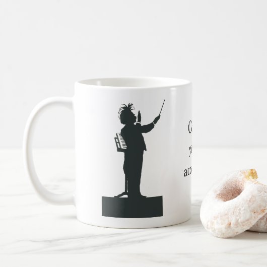 Mug Chef d'orchestre de compositeur de musique (Avec donut)