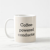 Mug Chef d'orchestre propulsé au café (Gauche)