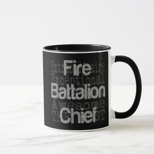 Mug Chef du bataillon des pompiers Extraordinaire (Droite)