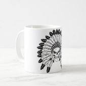 Mug Chef du crâne indien (Devant gauche)