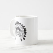 Mug Chef du crâne indien (Devant gauche)