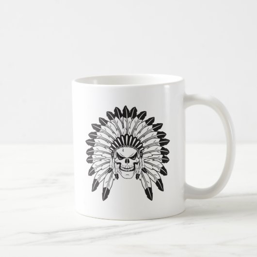 Mug Chef du crâne indien (Droite)