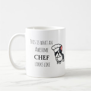 Mug Chef génial - don de chien de dessin animé
