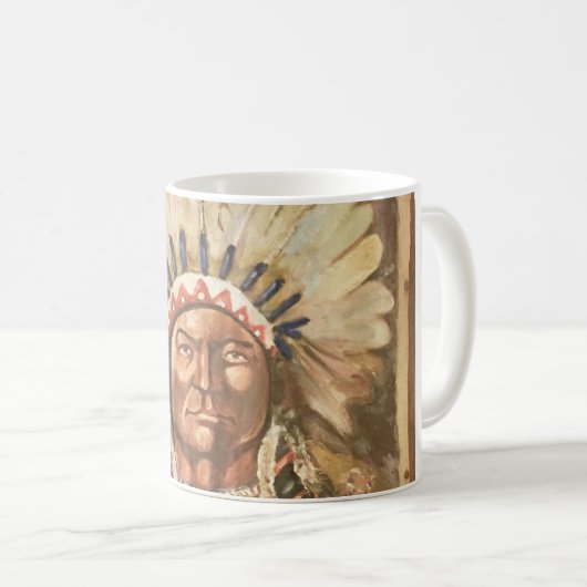 Mug Chef indien Sitting Bull (Devant droit)