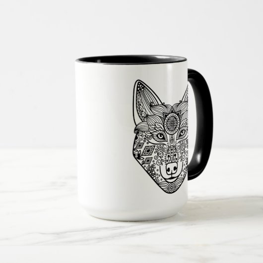 Mug Chef inspiré de loup (Devant droit)