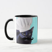 Mug Chef italien, chat noir (Gauche)